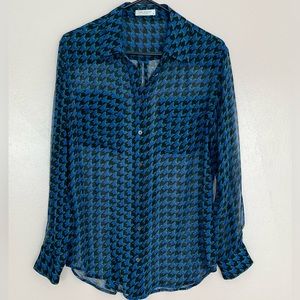 Equipment Femme houndstooth shirt